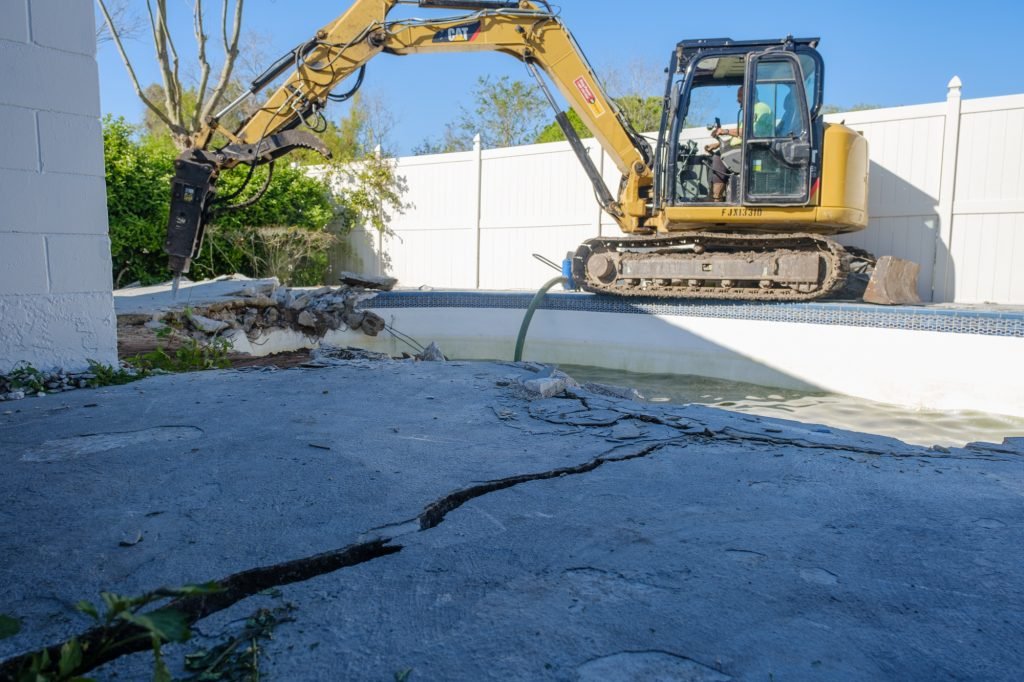 pool demolition