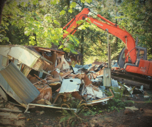 mobile home demolition